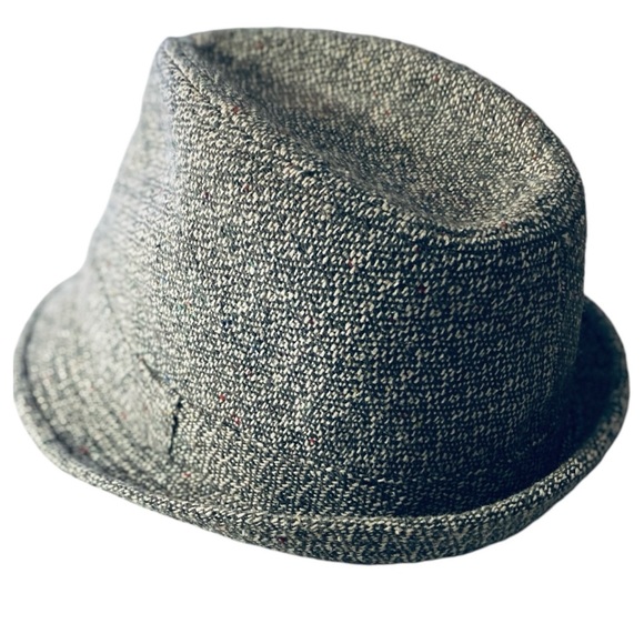 Vintage Crown Co. Grey Mens Wool Blend Trilby Hat - Picture 3 of 16